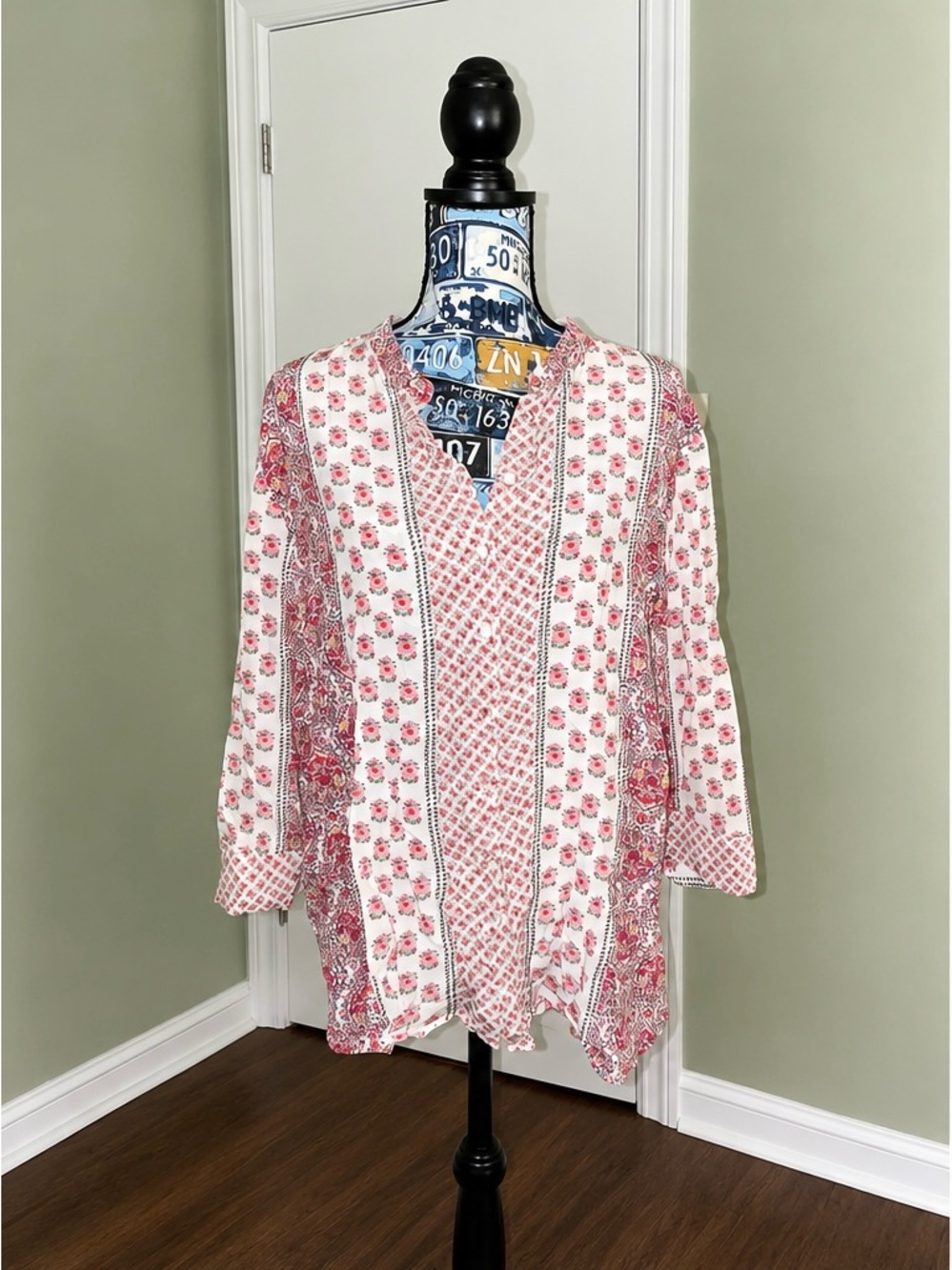 Boden Boho Floral Tunic